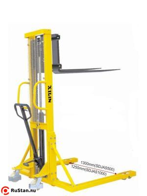 Штабелер гидравлический 1,5 т 3,0 м XILIN SDJAS1530 
с расширенными опорами фото №1