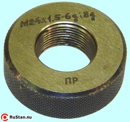 Кольцо резьбовое М22,0х1,5 НЕ кл.3 фото №1