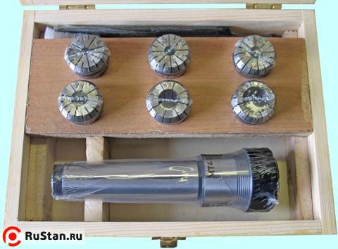 Патрон Цанговый с хв-ком КМ4 (М16х2,0) с набором цанг ER32 из 6шт (6.8.10.12.16.20мм) "CNIC" фото №1 Патрон Цанговый с хв-ком КМ4 (М16х2,0) с набором цанг ER32 из 6шт (6.8.10.12.16.20мм) "CNIC" фото №1