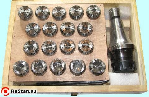 Патрон Цанговый с хв-ком 7:24-50 ГОСТ 25827 исп.1 М24х3.0 с набором цанг ER32 из 18шт (3-20мм) "CNIC" фото №1 Патрон Цанговый с хв-ком 7:24-50 ГОСТ 25827 исп.1 М24х3.0 с набором цанг ER32 из 18шт (3-20мм) "CNIC" фото №1