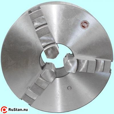 Патрон токарный d 200 мм 3-х кулачковый К11(конус 6) с креплением (аналогично Гродно 7100-0033) фото №1