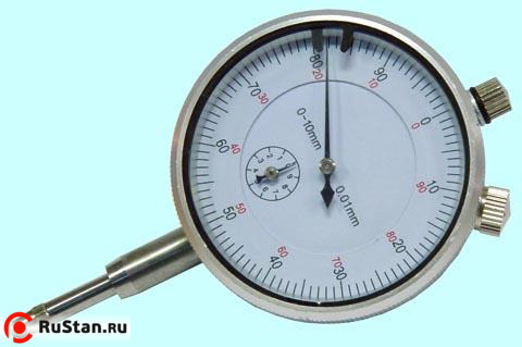 Индикатор Часового типа ИЧ-10, 0-10мм цена дел.0.01 (без ушка) (DI1812-2) "CNIC" фото №1