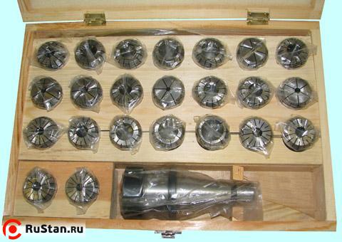 Патрон Цанговый с хв-ком 7:24-50 ГОСТ 25827 исп.1 М24х3.0 с набором цанг ER40 из 23шт (4-26мм) "CNIC" фото №1 Патрон Цанговый с хв-ком 7:24-50 ГОСТ 25827 исп.1 М24х3.0 с набором цанг ER40 из 23шт (4-26мм) "CNIC" фото №1