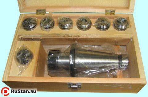 Патрон Цанговый с хв-ком 7:24-50 ГОСТ 25827 исп.1 М24х3.0 с набором цанг ER40 из 7шт (6-25мм) "CNIC" фото №1 Патрон Цанговый с хв-ком 7:24-50 ГОСТ 25827 исп.1 М24х3.0 с набором цанг ER40 из 7шт (6-25мм) "CNIC" фото №1