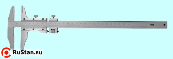 Штангенциркуль 0 - 200 ШЦ-II (0,05) с устройством точной установки рамки губ.60мм (ЧИЗ) фото №1