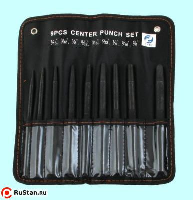 Набор кернеров из 12-ти шт. от 1/16" до 3/8" CrV в сумке "CNIC" (ОТ310) фото №1