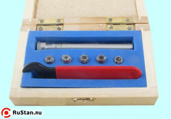 Патрон Цанговый с хв-ком цилиндрическим С16 с набором цанг ER11 из 5шт d3- 7мм (100L-ER11-5PCS) "CNIC" фото №1 Патрон Цанговый с хв-ком цилиндрическим С16 с набором цанг ER11 из 5шт d3- 7мм (100L-ER11-5PCS) "CNIC" фото №1