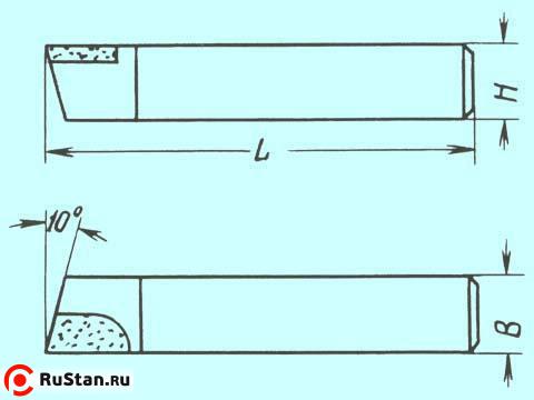 Резец Проходной упорный прямой 32х20х170 ВК8 фото №1