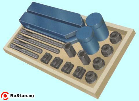 Набор зажимов с вилочным прихватом и винт. опорами из 18-ти предм., паз 21,7 М20 (YT-1204) "CNIC" фото №1 Набор зажимов с вилочным прихватом и винт. опорами из 18-ти предм., паз 21,7 М20 (YT-1204) "CNIC" фото №1