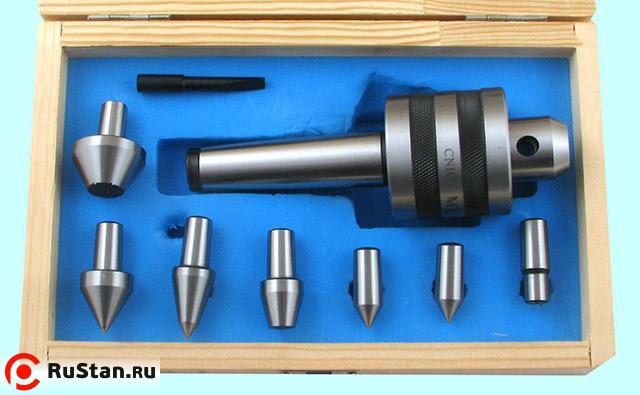 Центр Вращающийся КМ-2 с 7-ю сменными насадками "CNIC" (D432) фото №1 Центр Вращающийся КМ-2 с 7-ю сменными насадками "CNIC" (D432) фото №1