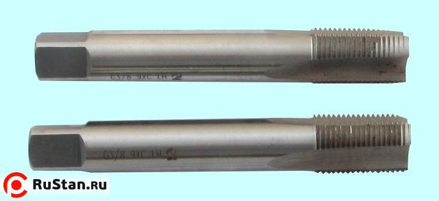 Метчик G 3/4" 9ХС трубный цилиндрический, ручной комплект из 2-х шт. (14 ниток/дюйм) левый ГОСТ 3266 "CNIC" фото №1 Метчик G 3/4" 9ХС трубный цилиндрический, ручной комплект из 2-х шт. (14 ниток/дюйм) левый ГОСТ 3266 "CNIC" фото №1