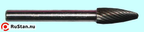 Борфреза тв.спл. гипербол.со сфер.торц. d 3х12х3х38 R0,75 спиральная насечка (F03 12М03) "CNIC" фото №1 Борфреза тв.спл. гипербол.со сфер.торц. d 3х12х3х38 R0,75 спиральная насечка (F03 12М03) "CNIC" фото №1