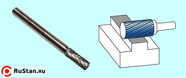 Борфреза цилиндрическая d 6х16х6х65 Р6М5 Х-образн. насечка "CNIC" (А06 16М06) фото №1 Борфреза цилиндрическая d 6х16х6х65 Р6М5 Х-образн. насечка "CNIC" (А06 16М06) фото №1