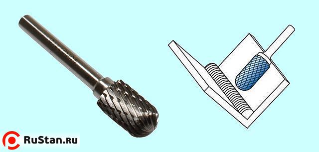 Борфреза сфероцилиндрическая d12х20х6х65 R6 Р6М5 Х-образн. насечка "CNIC" (C12 25М06) фото №1 Борфреза сфероцилиндрическая d12х20х6х65 R6 Р6М5 Х-образн. насечка "CNIC" (C12 25М06) фото №1