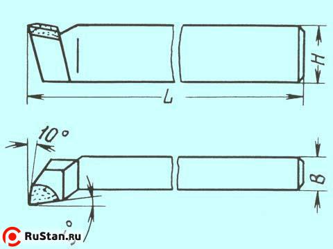 Резец Подрезной отогнутый 32х20х170 Р12 фото №1 Резец Подрезной отогнутый 32х20х170 Р12 фото №1