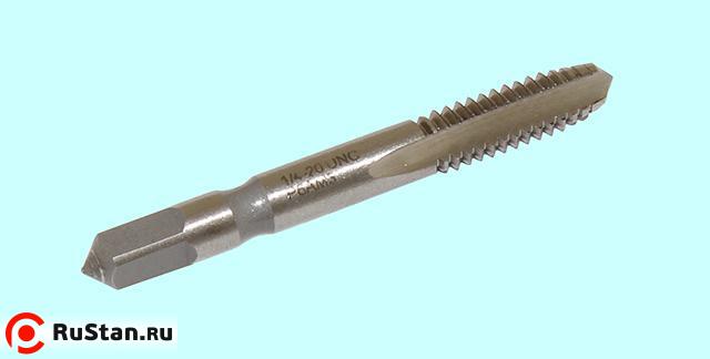 Метчик 1/4" UNC 60° Р6АМ5 дюймовый, м/р., (20 ниток/дюйм) для глух. отв. DIN351 "CNIC" фото №1 Метчик 1/4" UNC 60° Р6АМ5 дюймовый, м/р., (20 ниток/дюйм) для глух. отв. DIN351 "CNIC" фото №1