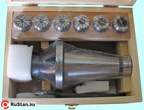 Патрон Цанговый с хвостовиком 7:24-50 ГОСТ 25827 исп.1 М24х3.0 с набором цанг ER50 из 6шт (12-32мм) "CNIC" фото №1 Патрон Цанговый с хвостовиком 7:24-50 ГОСТ 25827 исп.1 М24х3.0 с набором цанг ER50 из 6шт (12-32мм) "CNIC" фото №1