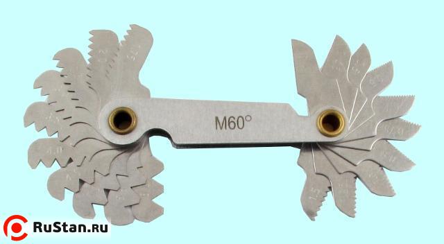 Набор резьбовых шаблонов №1 М60° для метрической резьбы из 20шт. (0,4-6,0) фото №1 Набор резьбовых шаблонов №1 М60° для метрической резьбы из 20шт. (0,4-6,0) фото №1