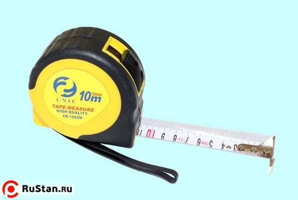 Рулетка 10 метров х 32мм с фиксатором обрезиненная "CNIC" CR-82 (1082М) фото №1 Рулетка 10 метров х 32мм с фиксатором обрезиненная "CNIC" CR-82 (1082М) фото №1