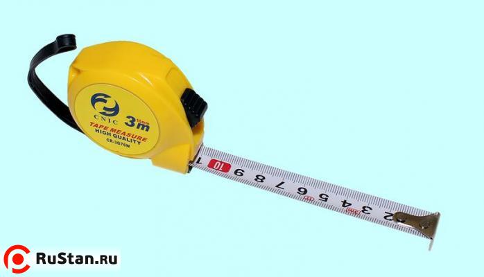 Рулетка   3 метра х 16мм с фиксатором ударопрочная "CNIC" CR-G76 (3G76W) фото №1