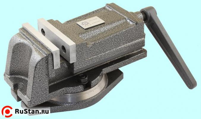 Тиски Станочные 100мм чугунные поворотные с закрытым винтом, ход губок 75мм QH100 "TLX" фото №1 Тиски Станочные 100мм чугунные поворотные с закрытым винтом, ход губок 75мм QH100 "TLX" фото №1