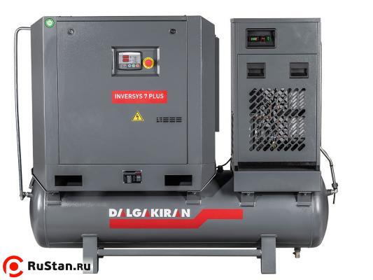 Маслонаполненный винтовой компрессор INVERSYS 7 PLUS с осушителем для серии Compact фото №1