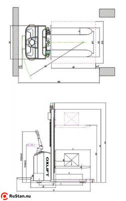 Габариты OXLIFT BX 2025H 2000 кг 2.5м фото №5 Габариты OXLIFT BX 2025H 2000 кг 2.5м фото №5