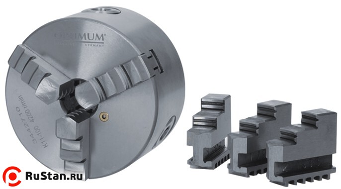 Прецизионный токарный патрон CS3P ø 160 мм Optimum Camlock D1-4" фото №2 Кулачки для патронов CS3P ø 160 мм Camlock D1-4" фото №2