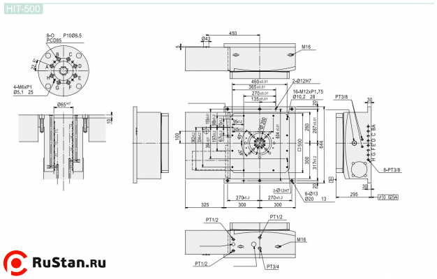 Размеры стола HIT-500 фото №2 Размеры стола HIT-500 фото №2