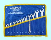 Набор ключей Комбинир. из 12-ти шт. (рожк. и накид.) 6-22мм DIN 3113 в сумке CrV 