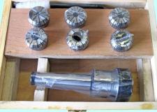 Патрон Цанговый с хв-ком КМ3  (М12х1.75) с набором цанг ER32 из  6шт (6.8.10.12.16.20мм) 