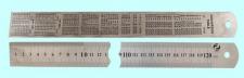 Линейка Металлическая 1000х32х1.2 мм с двухсторонней шкалой 