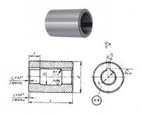 Втулка поддерживающая d27, D71, L100мм к оправкам для горизонтально-фрезерных станков ГОСТ15072-75 