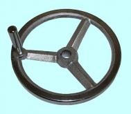 Маховик 100х12х32х4мм (DxdxHxb) с  3-мя спицами, чугун 