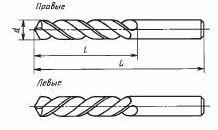 Сверло d  5,9х30х60 ц/х ВК8 цельное 